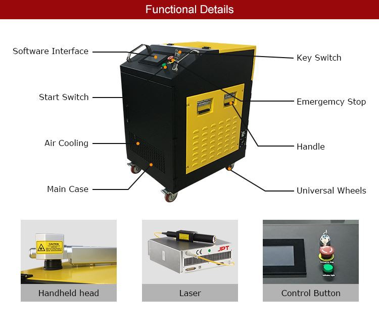 MRJ-Laser 200w clean laser rust removal