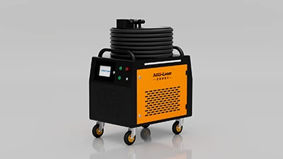 새로운 외관이있는 공랭식 500W 레이저 청소 기계가 판매 중입니다.