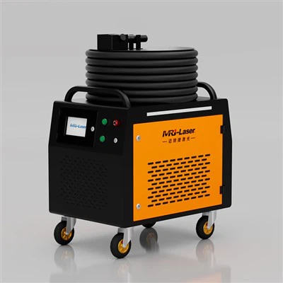 섀시 산업 산업 노란색 야외 500W 공랭식 레이저 청소기 강화