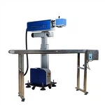 생산 라인 표하기를 위한 20W 30W 60W 이산화탄소 레이저 표하기 기계